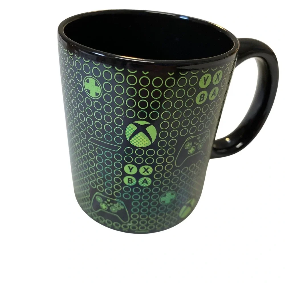 Xbox Gaming Mug Paladone 2021 Black Green Controller Coffee‎ Cup Gamer